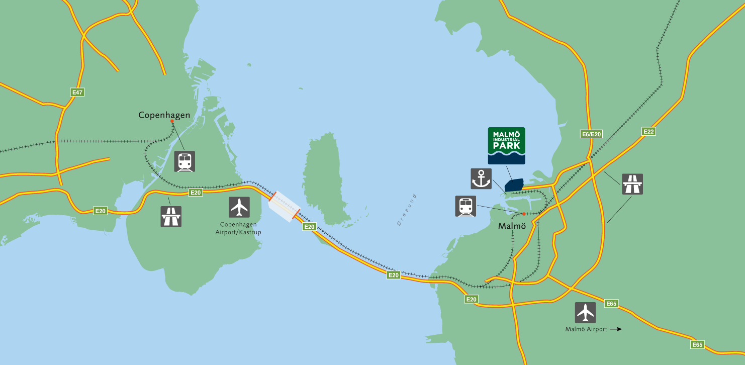 Map over Öresund